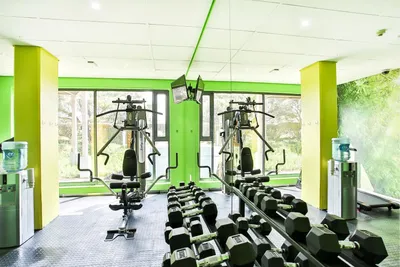 The hotel gym is available to all guests